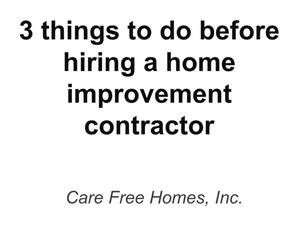 home improvement contractor