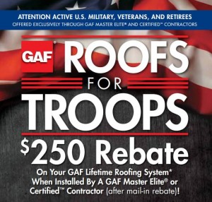 GAF Roofs For Troops