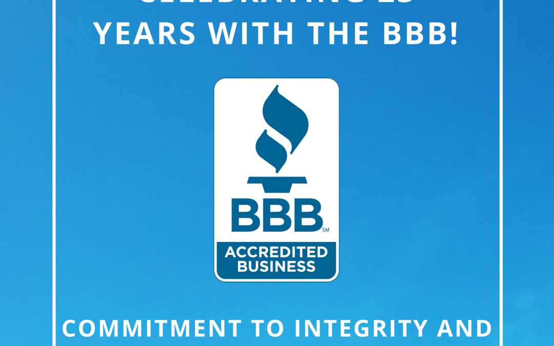23 Years of Better Business Bureau Accreditation!