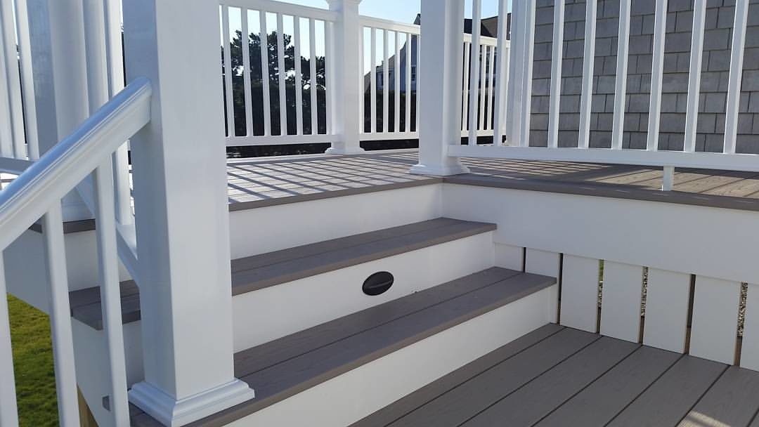 AZEK Deck Design on Waterfront Home in Fairhaven, MA