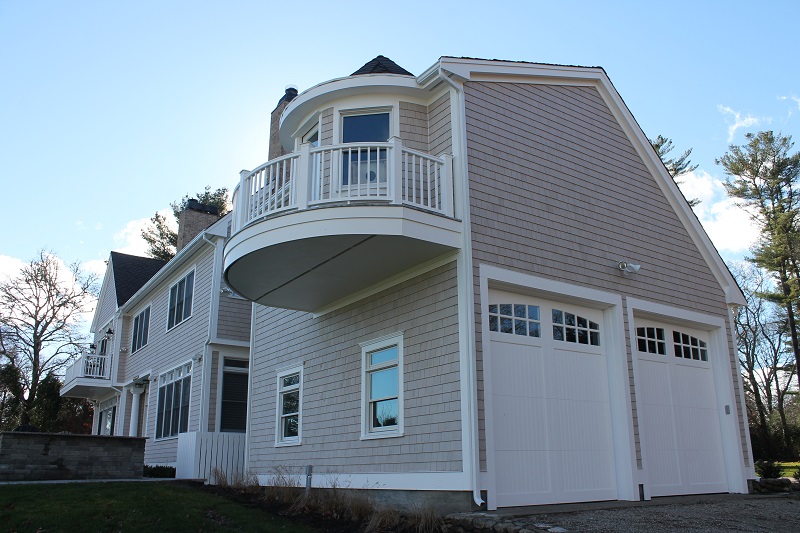 New Cedar Shingle Siding, AZEK Decking, Designer Roof in Marion, MA