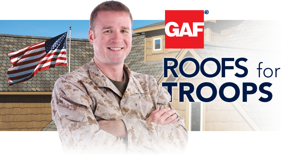 Roofs for Troops Rebate Offered from GAF