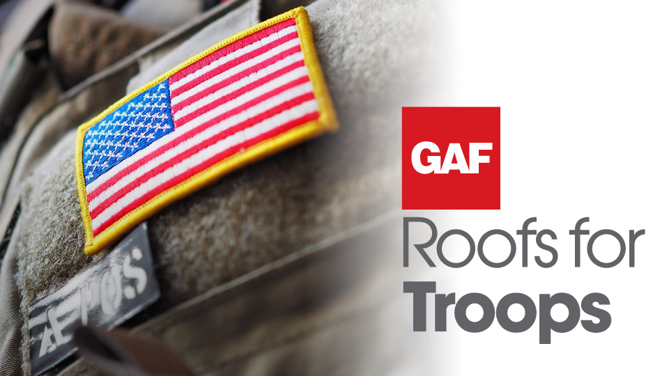 GAF $250 Roof for Troops Rebate Program