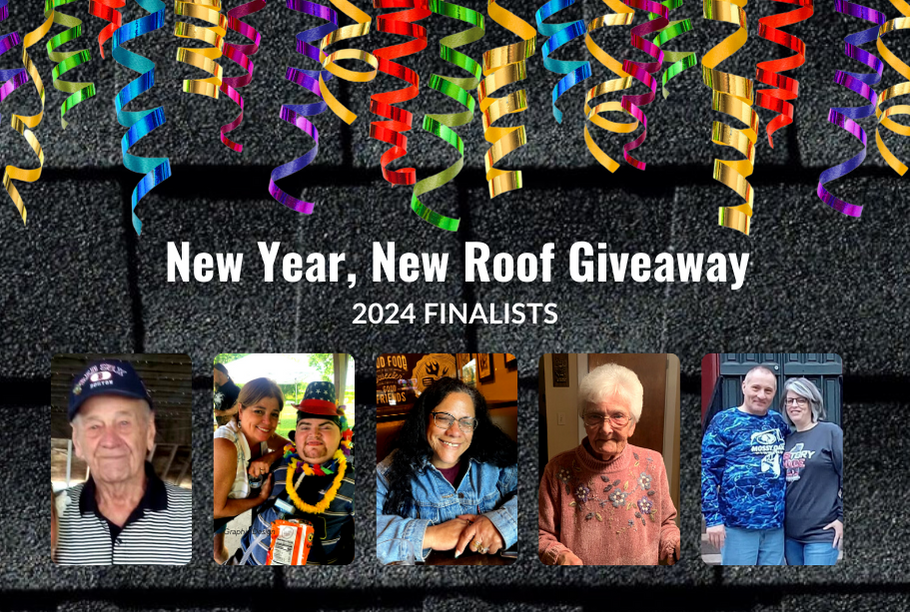 PRESS RELEASE: Finalists Announced in Roof Giveaway